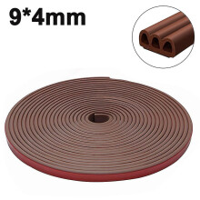 Weatherproof Barrier, Premium Silicone D-Shaped Sealing Strip, Strong Adhesive For Lasting Protection, Easy Cut To Size For Custom Fit, Gray, 6M