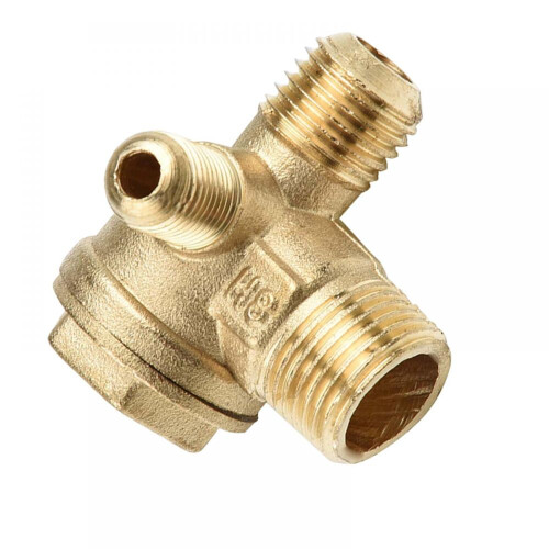 Threaded Connector Air Compressor Valve, Non-Return Check Valve, Brass Construction, Three Port Design, Removable Design, Easy Installation, High Comp 2