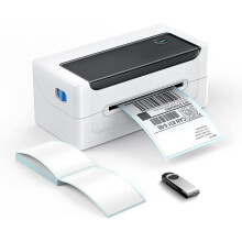 Inkless Printing Shipping Label Printer, Direct Thermal Technology & Multi-Platform Compatibility, Automatic Label Identification, Thermal Printer