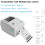 Compact Multi-functional Label Printer, USB Serial Interface for Seamless Connectivity, Direct Thermal Printing for Quick and Cost-effective 5