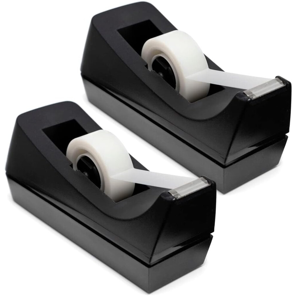 Reusable Black Plastic Tape Dispenser, High-Quality Cutting Blade Ensures Smooth Operation, Less Wasteful And More Economical Than Disposable Options 9128293698313