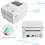 Compact Multi-functional Label Printer, USB Serial Interface for Seamless Connectivity, Direct Thermal Printing for Quick and Cost-effective 4