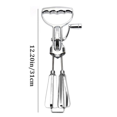Manual Eggs Beater Double Rotary Eggs Whisk Eggbeater Convenient 1