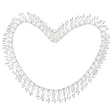 4Stk Strass Quasten Hüftkette Silber Stylische DIY Accessoires