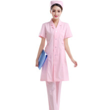 Rosa Pflegeuniformen Mit Taschen Schlanke Passform