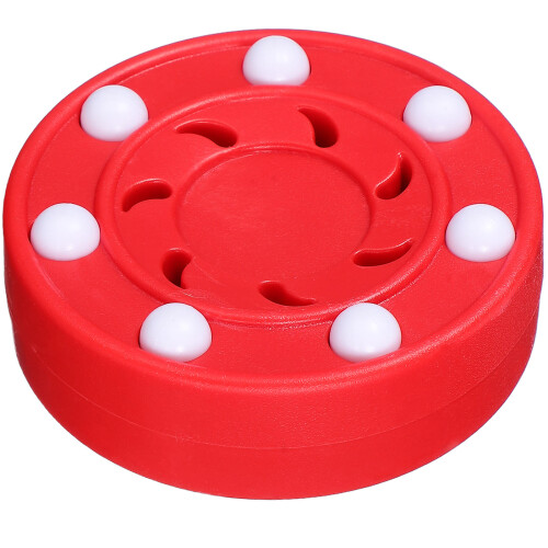 2Stk Roter Roller Hockey Puck, Stoßfest, Für Training