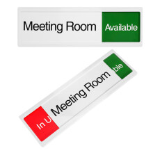 10Stk Schiebetürschild Acryl Büro Tür Meetingraum Offenes Statusschild