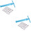 2Stk Polymer Clay Extruder Mit 20 Designs Aluminium Skyblue 6