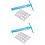 2Stk Polymer Clay Extruder Mit 20 Designs Aluminium Skyblue 5