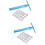 2Stk Polymer Clay Extruder Mit 20 Designs Aluminium Skyblue 7