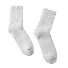 2Stk Winter Herren Hellgraue Knöchelstrümpfe