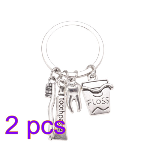 2Pièces - Élégant Brosse/dentifrice Argenté Accessoire 2