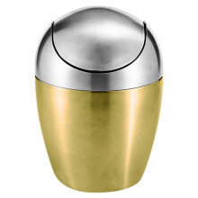 2Stk Goldener -Mülleimer Aus 304 Für Büro Und Zuhause