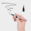 Liquid Eyeliner, Hautglatter Stift, Make-up Für 6
