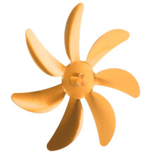 Aluminum Alloy Stove Fan 7 Blades Universal Fireplace Replacement Gold