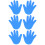 3 farbige handabdruck-patches massageblätter 8