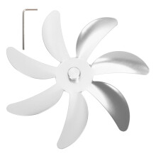 Replacement Fan Blade Power Vent Motor Attic Fan Ventilator 7 Blades Universal Fit Easy Installation Durable And Lightweight Aluminum Alloy