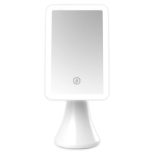 Miroir grossissant lumineux LED, miroir de courtoisie rechargeable par USB avec fonction veilleuse, pour une utilisation quotidienne pratique.