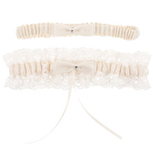 6Stk Bridal Strumpfband Damen Weiß Leicht