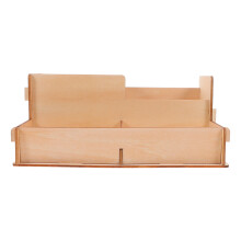 2Stk Schreibtisch Organizer Aus Holz Beige Für Stifte Und Zubehör