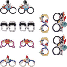 36Stk Papier Space Glasses Weltraum Partybrillen Leicht Tragbar