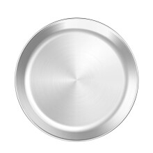 4St Ronde Voedselplateaus Van Rvs, Hittebestendig En Stijlvol