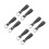 8St Renaissance PU Leren Zwarte Dubbele Ring Clips 9