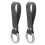 8St Renaissance PU Leren Zwarte Dubbele Ring Clips 1
