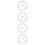 48St Vertical Blind Carrier Wit, Premium Plastic Vervangingsonderdeel 10