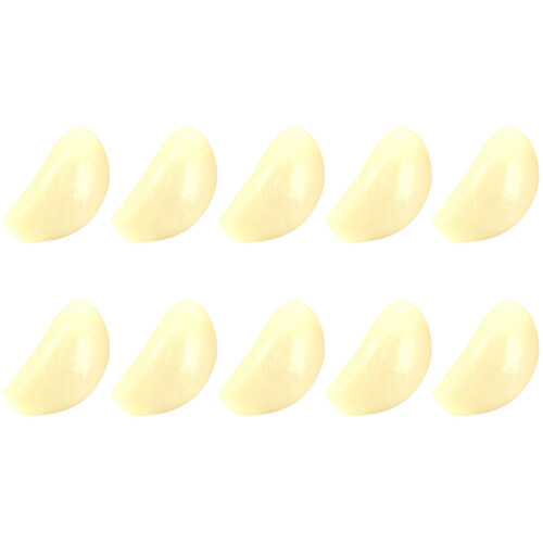40Stk Simulation Knoblauchflocken PVC Lichtgelb Langlebig 2