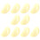 40Stk Simulation Knoblauchflocken PVC Lichtgelb Langlebig 2