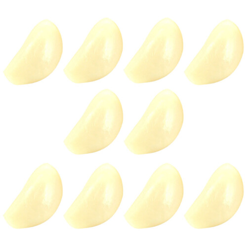 40Stk Simulation Knoblauchflocken PVC Lichtgelb Langlebig 1