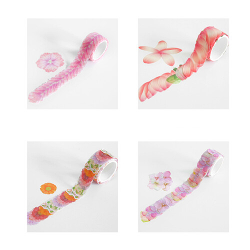 10 Blumenblatt Sticker Bunt DIY Für Scrapbooks 2