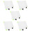 5Sets Plastic Whiteboard Dry Erase Board for Home Double-Sided Writing 10