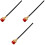 3St Rood Cosplay Cane Plastic Halloween Feest Versiering 5