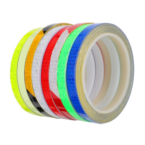 8 Reflecterende Stickers Spaken Fluorescerend Pvc