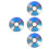 4 Sets Blanke Cd-Schijf Voor En Audio Opname 5