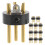 36St Zwarte 3-Pins Xlr Microfoonkabel Connector ABS Metaal 1