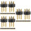 36St Zwarte 3-Pins Xlr Microfoonkabel Connector ABS Metaal 9