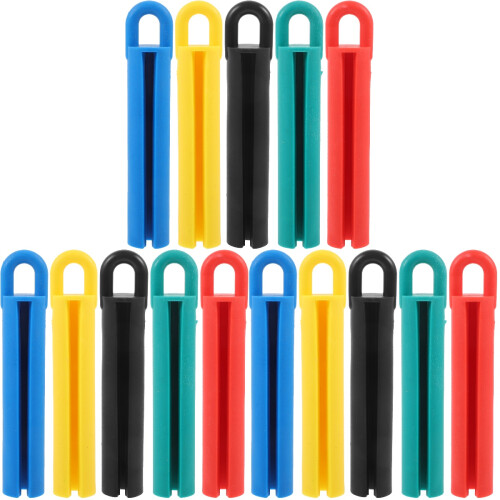 15Sets Poolkeuhouder Plastic En Metaal, Multifunctioneel, Kleurmix 2