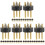 36St Zwarte 3-Pins Xlr Microfoonkabel Connector ABS Metaal 4