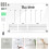 Set Acryl Wandkalender Wisbaar Maandplanner Transparant 3