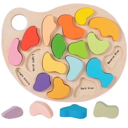 4 Sets Kinder Speelgoed Kleurcombinatiebord Vroeg Educatief