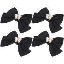 2 pares pasadores con y perla, hebillas decorativas