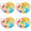 4 Sets Kinder Speelgoed Kleurcombinatiebord Vroeg Educatief 6