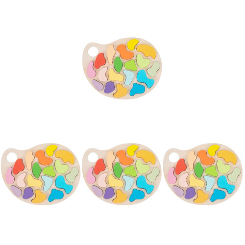 4 Sets Kinder Speelgoed Kleurcombinatiebord Vroeg Educatief 2