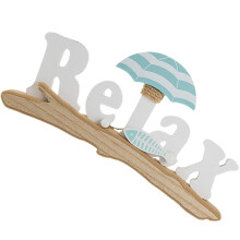 4Stk Holzschild Strandhaus Bunt Wohnzimmer