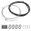 1Set Professionele Remkabels Kit Duurzaam Zwart Rubber 10