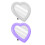 4Pcs Heart Shaped Mirrors Assorted Colors for Wall Or Tabletop Vanity 2