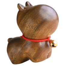 5 holzschnitzerei nilpferd figur, holz kunsthandwerk